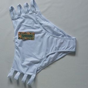 Shekini Bikini Bottoms women's one piece swimwear white‎ size XXXXL